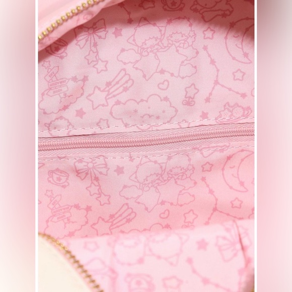 LOUNGEFLY SANRIO LITTLE TWIN STARS Constellation MINI BACKPACK & CARDHOLDER SET! - Picture 5 of 10